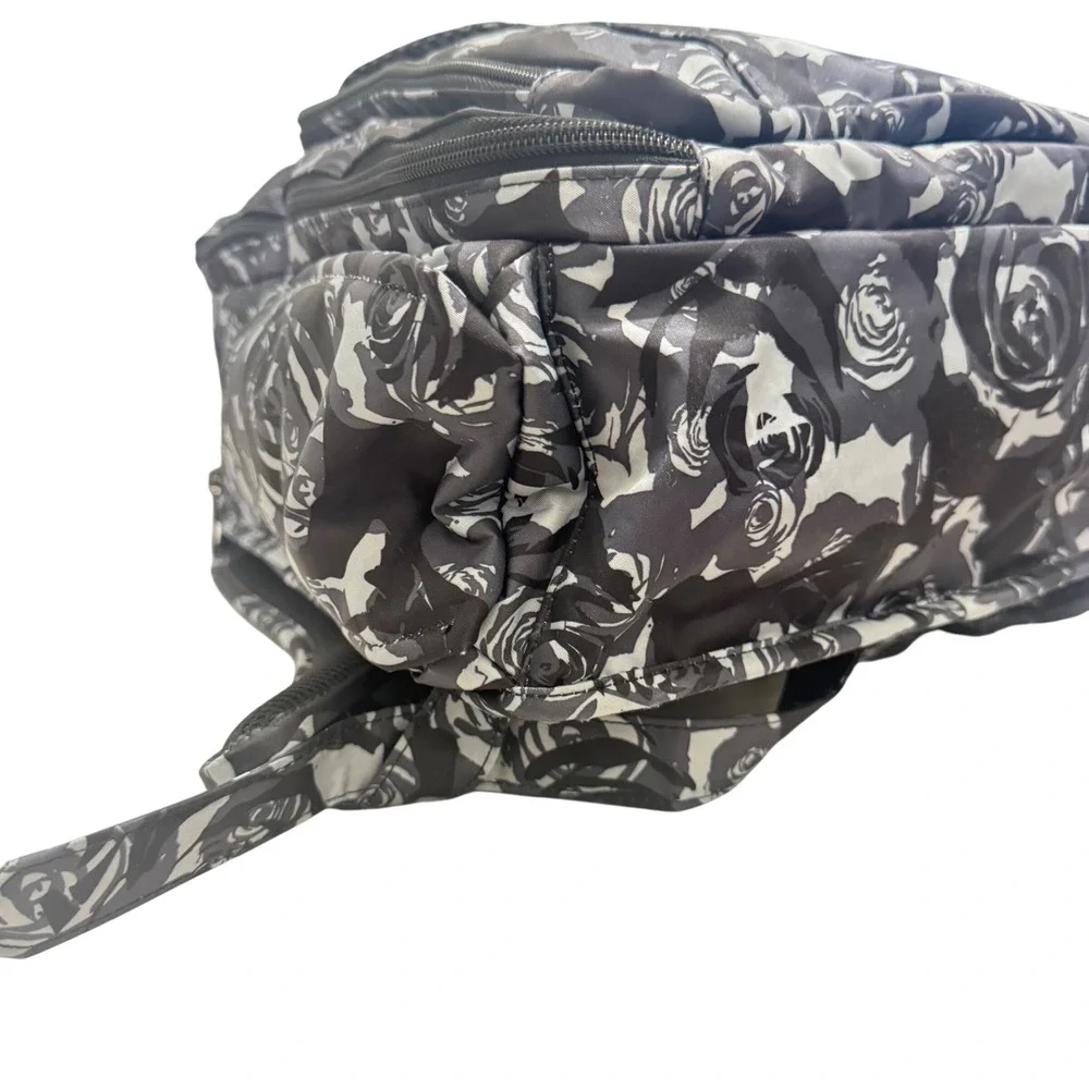 Ju-Ju-Be Be Right Back Diaper Bag Backpack Midnight Posy Floral Grey Good‎